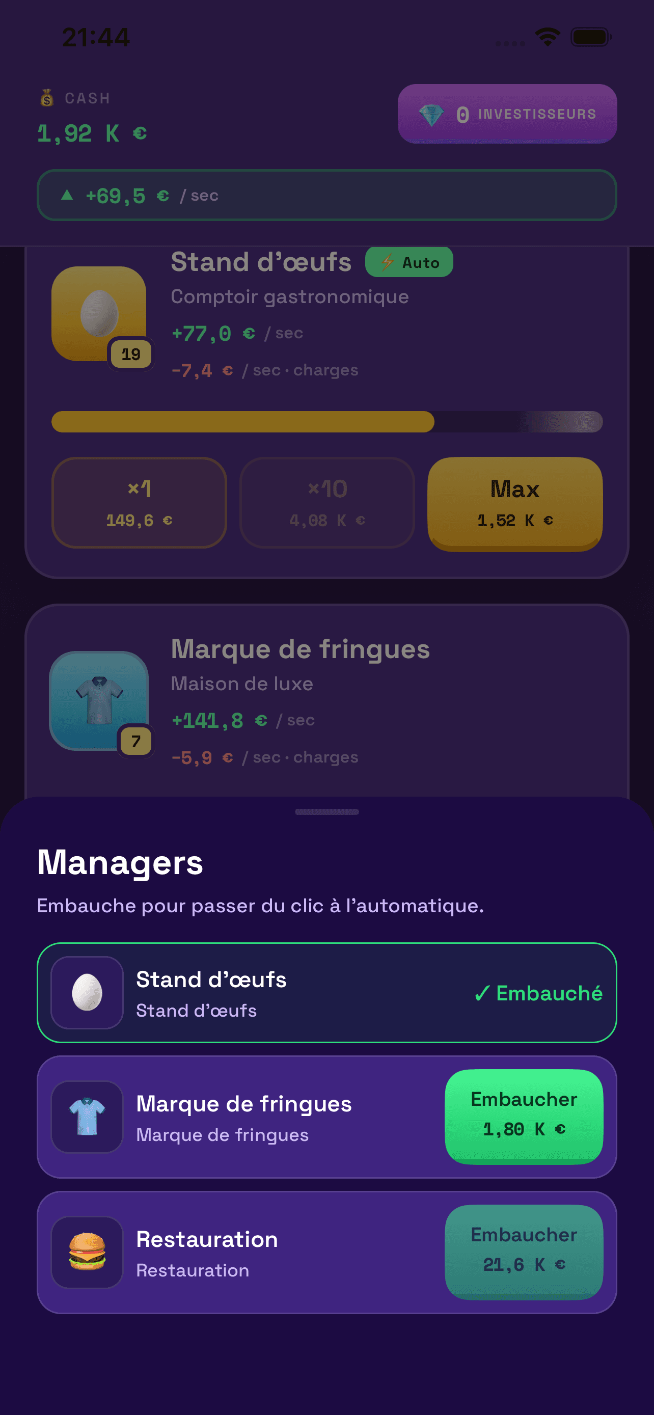 Hatch — écran de jeu 3