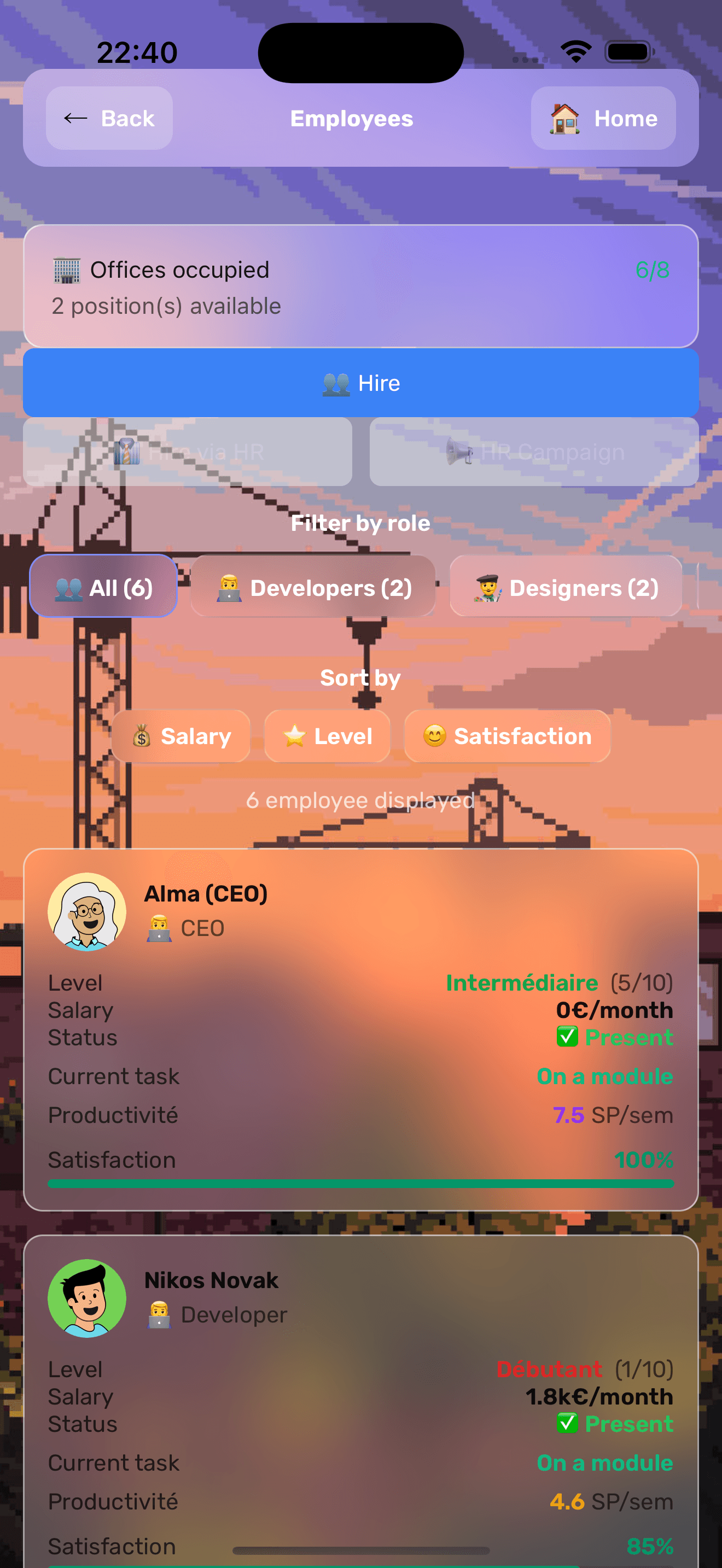 SeedToScale — écran de jeu 3